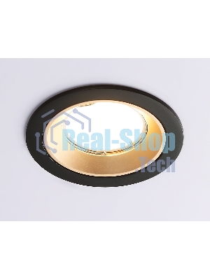 Светильник встраиваемый A8923 BK/GD черный/золото MR16 GU5.3 D92*24