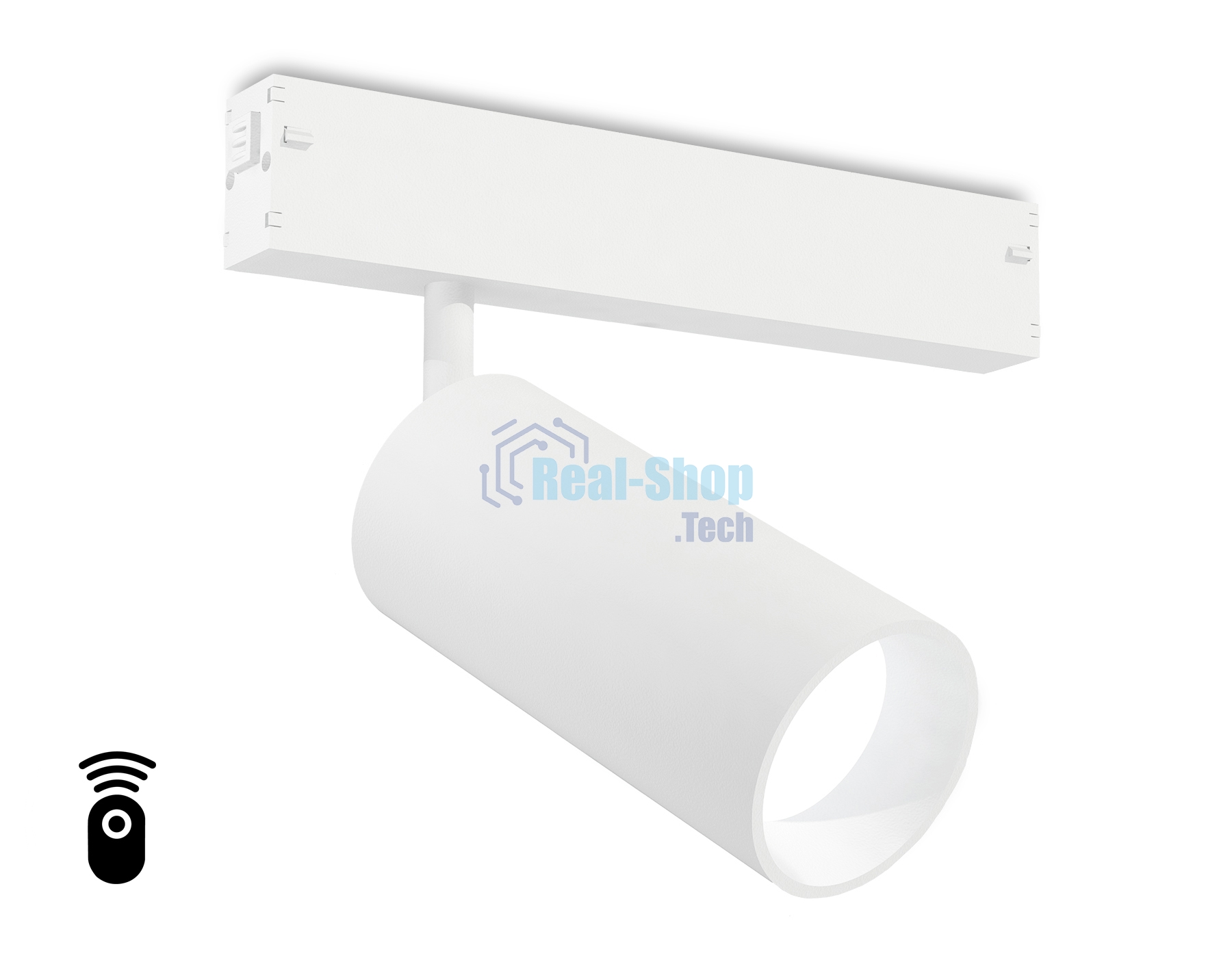 Управляемый светодиодный светильник для шинопровода Magnetic Ambrella light GL1221 WH белый IP20 18W 3000K-6400K 220V 36° D55*120 (Без ПДУ)