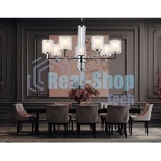 Люстра Ambrella light LH56003/7 СH/FR хром/белый матовый E14*7 max 40W D790*1260