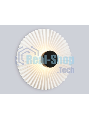 Настенный светильник Ambrella light LH72641 BK/WH черный/белый 6W 3000K D300*100