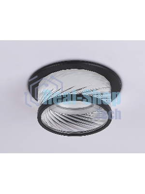 Светильник Ambrella light TN1252 SBK/CL черный песок/прозрачный GU5.3 D98*58