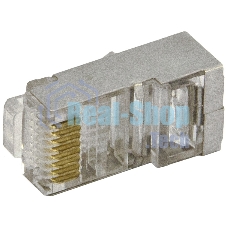 Коннектор сетевой (20 шт.) RJ45/экран.
