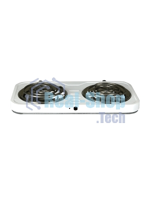 Плита настольная электрическая Blackton Bt HP205W белый, 2 кВт, ТЭН, конфорки - 2, эмаль, поворотные переключатели