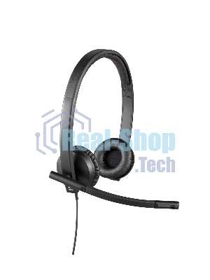 Гарнитура Logitech USB Headset H570e Stereo чёрный, проводная, USB