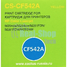 Картридж лазерный Cactus CS-CF542A желтый (1400 стр.) для HP LJ M254dw/M280nw/M281fdn