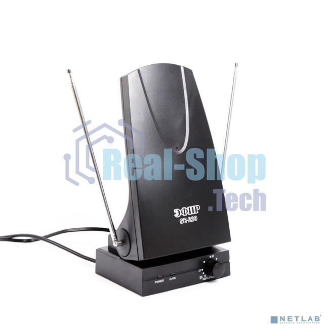 Антенна комнатная ДМВ+МВ активная Эфир SE-220