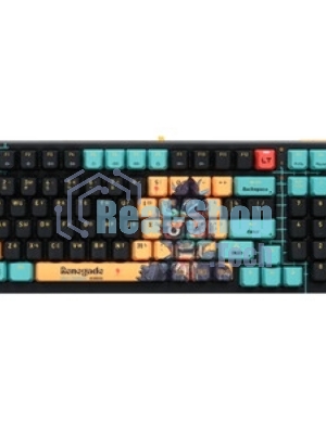 Клавиатура проводная A4Tech Bloody AT98 Renegade USB черный/зеленый