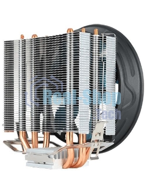 Кулер для процессора AeroCool/Formula Verkho 3 Plus серебристый, 120 мм, алюминий/медь, 2000 об/мин, 26.7 дБ, 4 pin, 125 Вт, 134 мм
