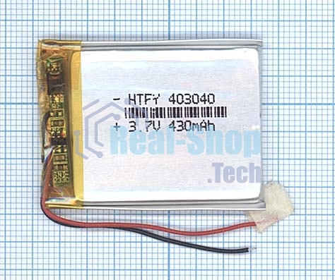 Аккумулятор Li-Pol (батарея) 4x30x40мм 2pin 3.7V/430mAh