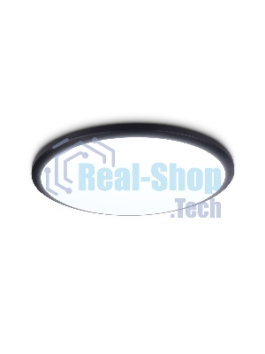 Потолочный светодиодный светильник Ambrella light FZ1234 BK черный IP44 42W 6400К D370*55 (Без ПДУ)