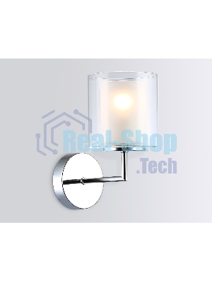 Настенный светильник Ambrella light LH56005 СH/FR хром/белый матовый E14 max 40W 190*120*220