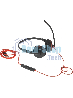 Гарнитура Plantronics Blackwire 3220 чёрный, проводная, USB