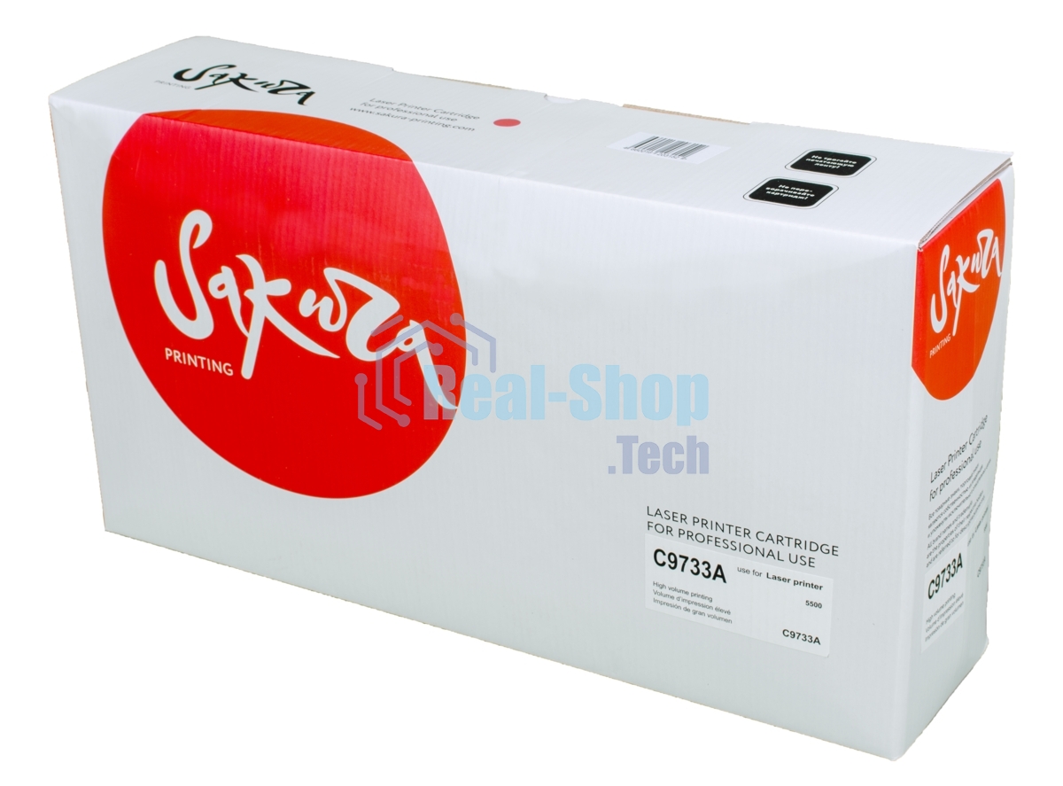 Картридж лазерный Sakura C9733A для принтера HP Laser Jet 5500/5550, пурпурный, 12000 к.