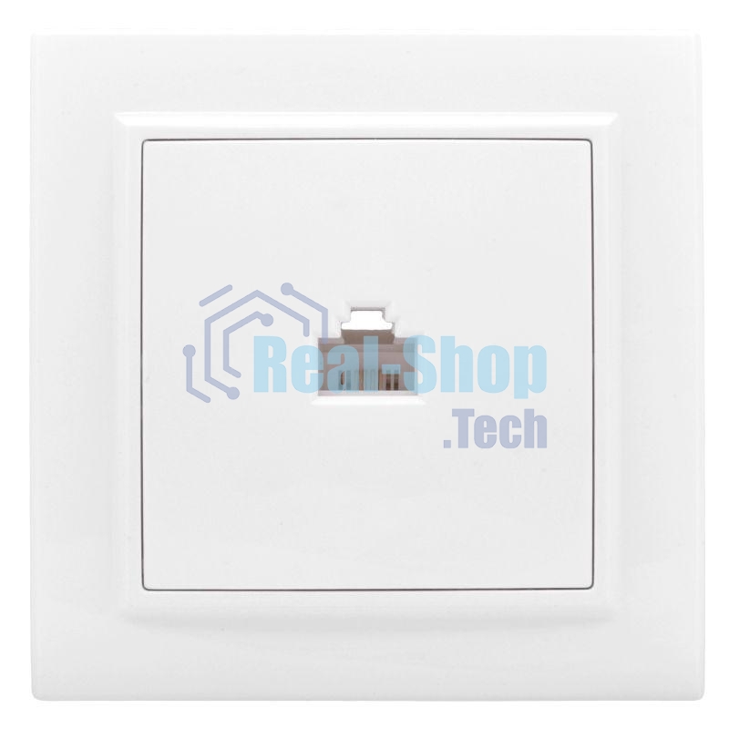 Розетка компьютерная 1-м СП Минск RJ45 бел. Basic EKF ERK01-035-10