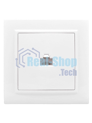 Розетка компьютерная 1-м СП Минск RJ45 бел. Basic EKF ERK01-035-10