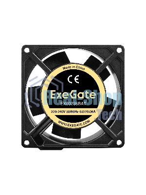 Вентилятор для корпуса ExeGate EX09238BAT черный, 92 мм, 2800 об/мин, 40 дБ