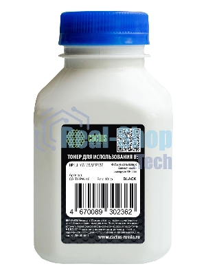 Тонер Cactus CS-THPW-40 черный флакон 40гр. для принтера HP LJ 107/135/MFP137/408/MFP432