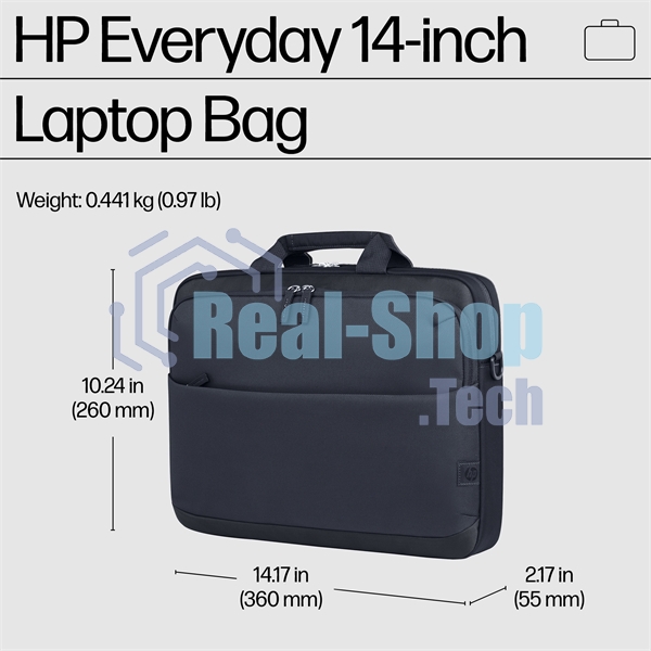Сумка Case HP Everyday 14 Odyssey Gray Laptop Bag cons