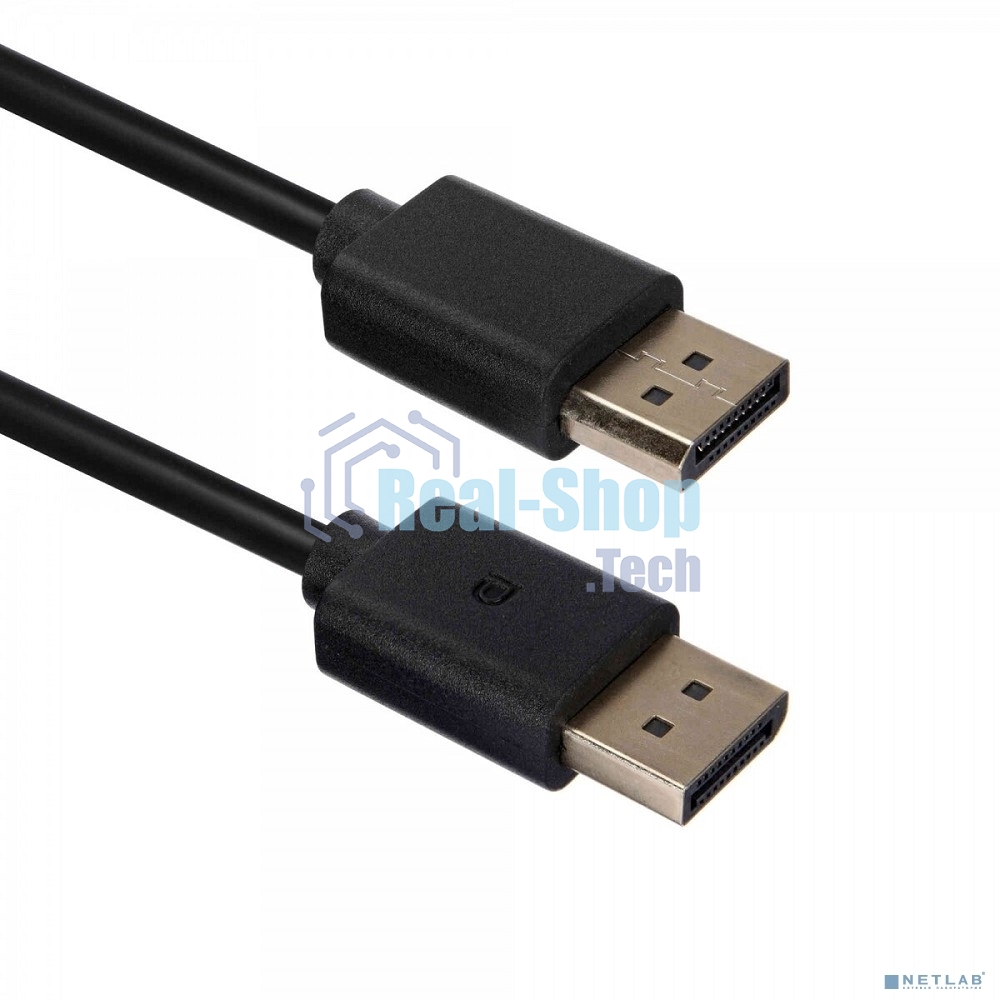 Кабель ACD-DDPM2-10M DisplayPort 1.2, Golden Plated, 20m/20m, черный,10м