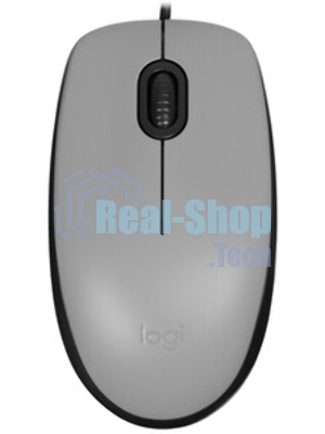 Мышь проводная Logitech M110 Silent черный, 1000 dpi, USB, кнопки - 3