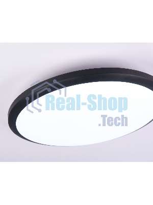 Потолочный светодиодный светильник Ambrella light FZ1234 BK черный IP44 42W 6400К D370*55 (Без ПДУ)