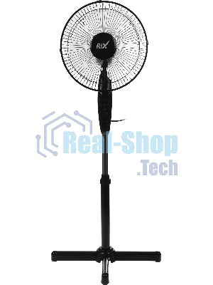 Вентилятор Rix RSF-3000B чёрный, напольный, 35 Вт, 3 скорости, 30 см