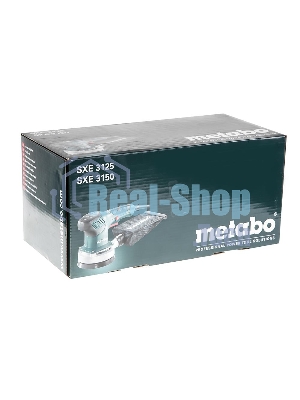 Эксцентриковая шлифовальная машина Metabo SXE 3150 600444000 310вт,150мм,3мм,эл-ка,картон, 12000 об/мин, вес 1.6 кг