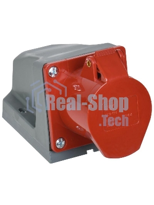Розетка IEK PSR12-016-4 114 стационарная 3Р+РЕ 16А 380В IP44 IEK