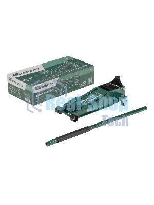 Домкрат гидравлический подкатной Сибртех, 3 т, 85-490 мм, быстрый подъем, низкий подхват, проф.