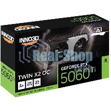Видеокарта INNO3D RTX 5060 Ti Twin X2 OC RTX 5060Ti, HDMI, DP*3, 8G,D7
