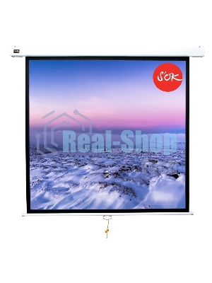 Экран 127x127см Wallscreen 1:1 настенно-потолочный рулонный белый71'