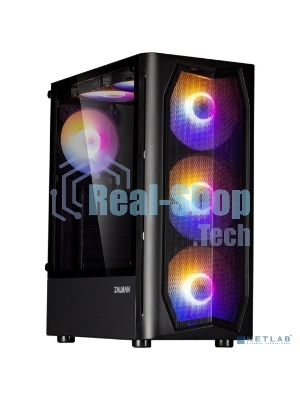 Компьютерный корпус MidiTower Zalman N4 black (ATX,Window, 6xRGb fan, USB 2.0 x2, USB 3.0x1, без БП) (N4 rev.1)