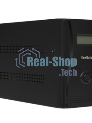 Источник бесперебойного питания ExeGate Smart LB-1000.LCD.AVR.4C13.USB (1000VA/650W, LCD, AVR, 4*C13, USB, батарея 12V 9Ah, черный)