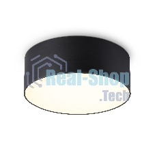 Потолочный светодиодный светильник Ambrella light FV5513 BK черный LED 15W 3000K D120*58 (Без ПДУ)