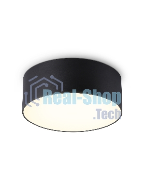 Потолочный светодиодный светильник Ambrella light FV5513 BK черный LED 15W 3000K D120*58 (Без ПДУ)