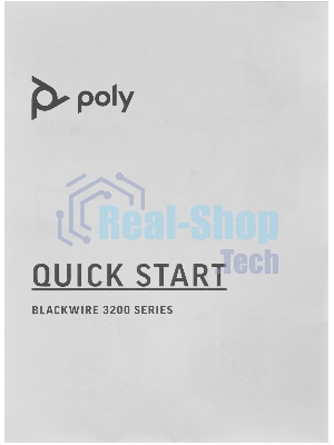Гарнитура Plantronics Blackwire 3220 чёрный, проводная, USB