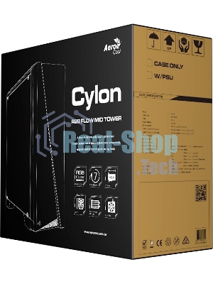 Компьютерный корпус Aerocool/Formula PGS-V Cylon , ATX, без БП, RGB подсветка, окно, картридер, 1x USB 3.0 + 2x USB 2.0, 1х12см вентилятор в комплекте