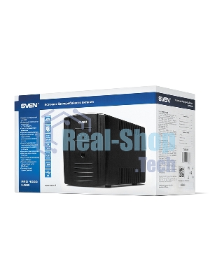 Источник бесперебойного питания SVEN Pro 1000 1000VA/720W USB, RJ-45 (3 EURO) 