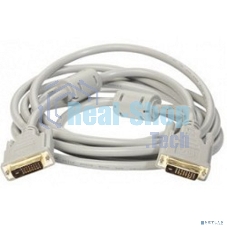Кабель DVI dual link (25M-25M) 1.8м ExeGate, 2 фильтра, позолоченные контакты