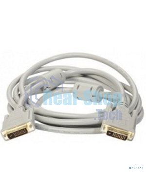 Кабель DVI dual link (25M-25M) 1.8м ExeGate, 2 фильтра, позолоченные контакты