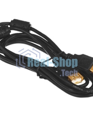 Кабель 5bites UC5011-030A USB2.0, AM/AF, зол.разъемы, ферр.кольца, 3м., черный