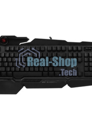 Клавиатура проводная A4Tech Bloody B310N черный USB Multimedia for gamer LED (подставка для запястий) (B310N)