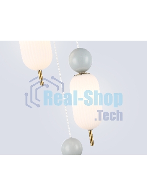 Светильник Ambrella light LH53102/3 BS/GR/FR латунь/серый/белый матовый G9*3 max 28W D260*1525