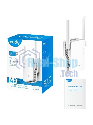 Повторитель беспроводного сигнала Cudy RE1800 AX1800 10/100/1000BASE-TX/Wi-Fi белый