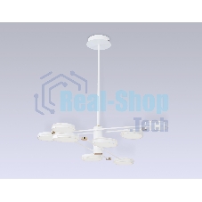 Подвесной светодиодный светильник Ambrella light FL51642/8 WH/GD белый/золото 3000K/4200K/6400K 67W D1000*850 (Без ПДУ)