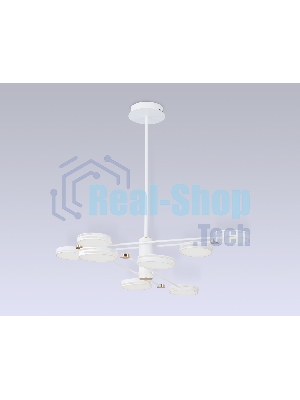 Подвесной светодиодный светильник Ambrella light FL51642/8 WH/GD белый/золото 3000K/4200K/6400K 67W D1000*850 (Без ПДУ)