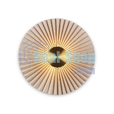 Настенный светильник Ambrella light LH72643 BR/WH латунь/бежевый 6W 3000K D300*100