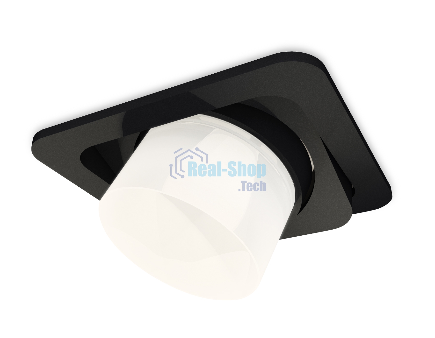Комплект встраиваемого поворотного светильника Ambrella light XC7659085 SBK/FR черный песок/белый матовый MR16 GU5.3 (C7659, N7170)