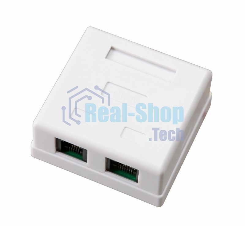 Рoзетка комбинированная внешняя Rexant, RJ-45(8P-8C) + RJ-11(6P-4C), UTP неэкранированная