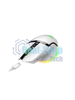 Мышь беспроводная/проводная Razer Basilisk V3 Pro белый, 30000 dpi, радиоканал, Bluetooth, USB, кнопки - 11